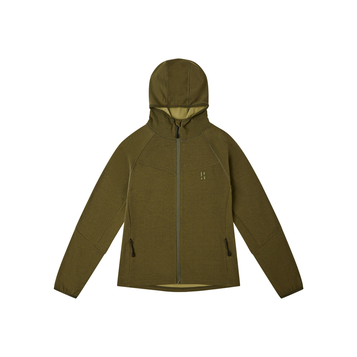 FS Merino Hood Women — Olive Green