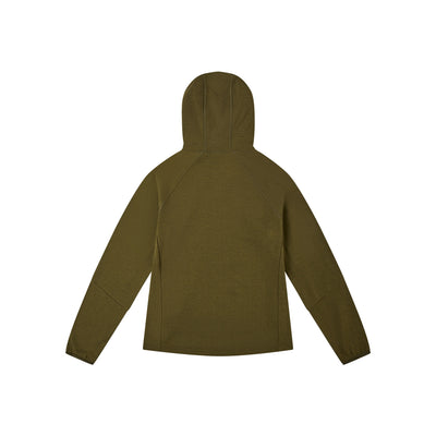 FS Merino Hood Women — Olive Green