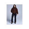 Poederbaas Four Seasons Fluffy Jacket Women — Chocolate