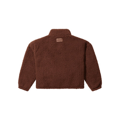 Poederbaas Four Seasons Fluffy Jacket Women — Chocolate