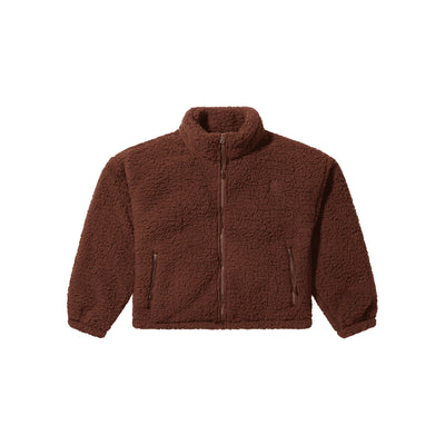 Poederbaas Four Seasons Fluffy Jacket Women — Chocolate