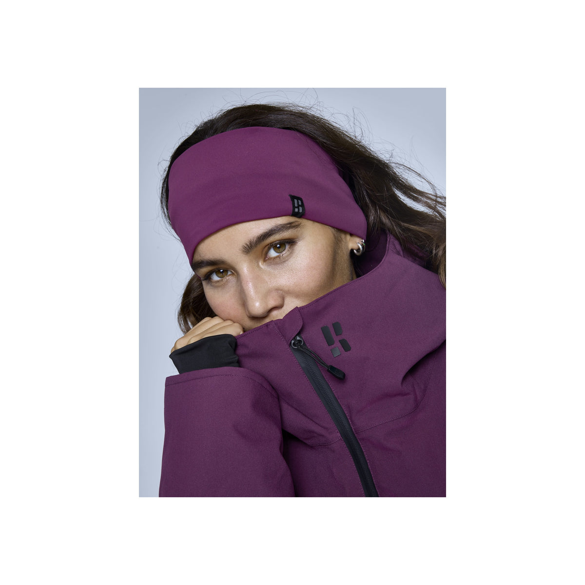 Poederbaas Arctic headband 2.0 — Bordeaux