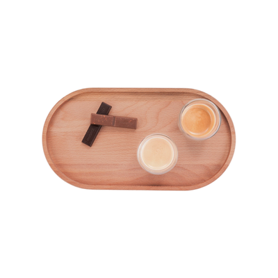 Bowls and Dishes Beuken Houten Ovaal Serveertray 32x17cm