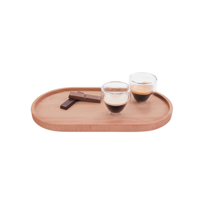Bowls and Dishes Beuken Houten Ovaal Serveertray 32x17cm