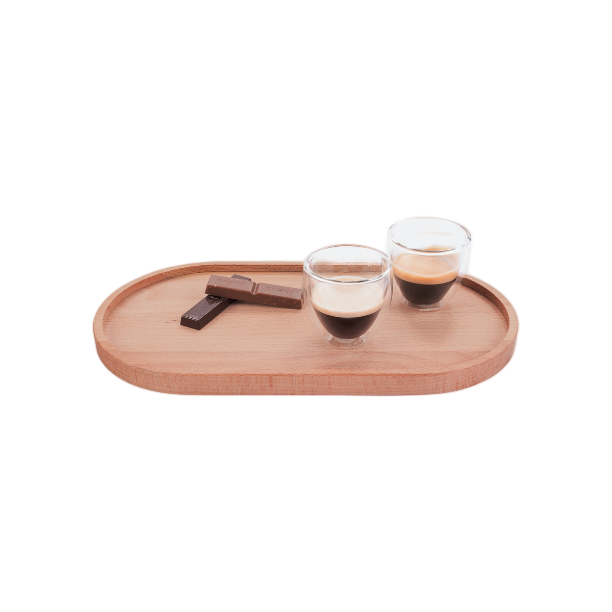 Bowls and Dishes Beuken Houten Ovaal Serveertray 32x17cm