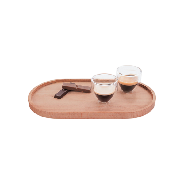Bowls and Dishes Beuken Houten Ovaal Serveertray 32x17cm