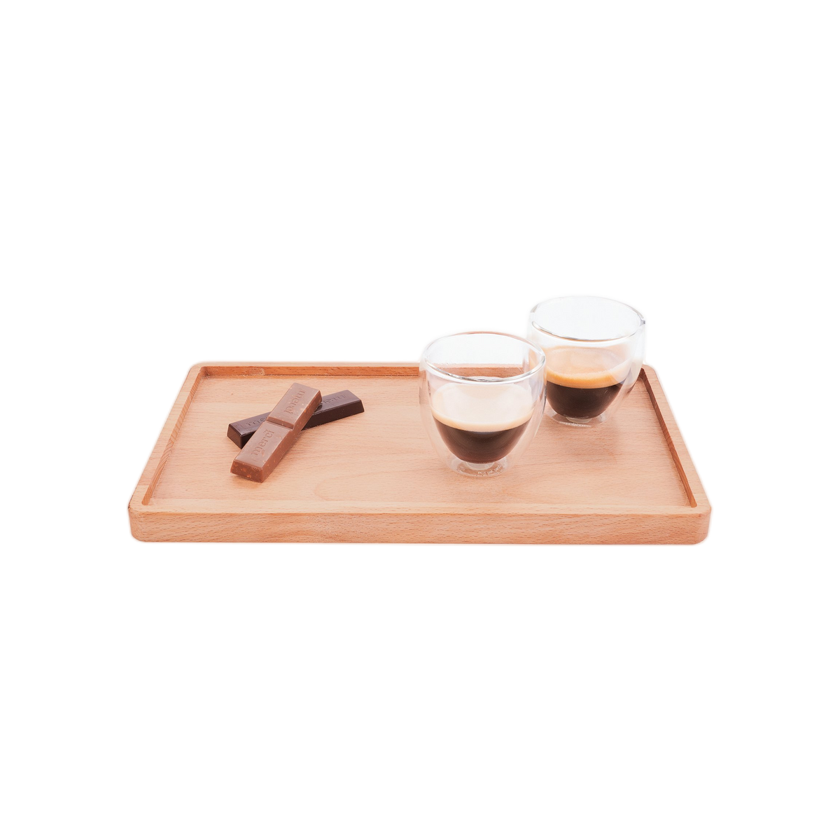 Bowls and Dishes Beuken Houten Serveertray Rechthoekig 28x17cm