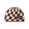 Poederbaas Checkerboard Beanie — Chocolate