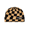 Poederbaas Checkerboard Beanie — Warm Sand