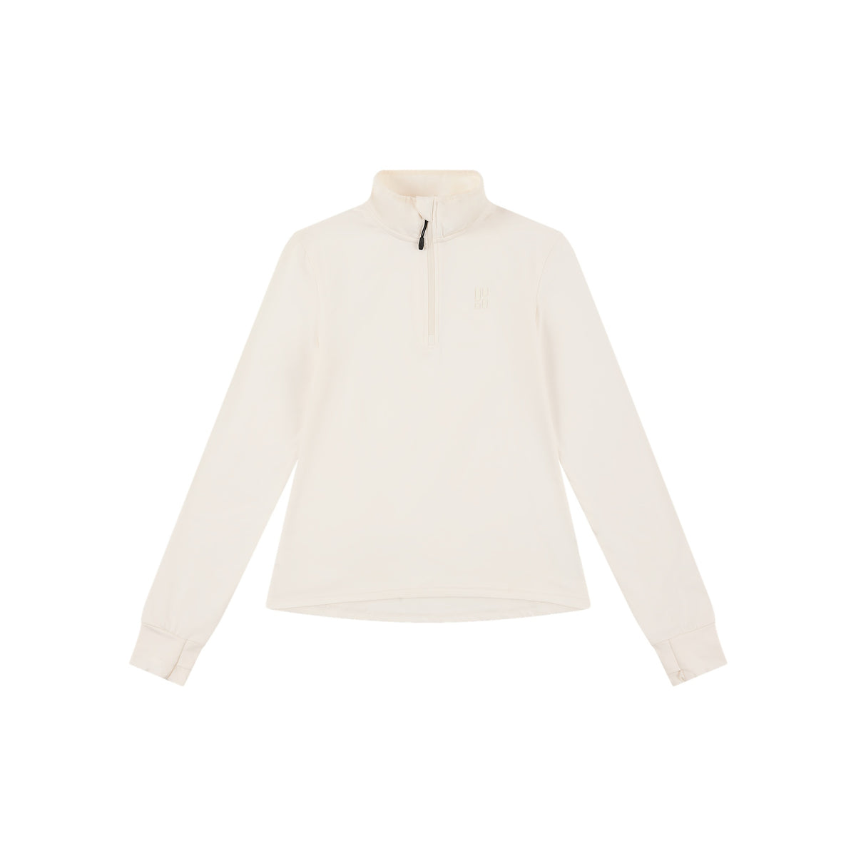 Witte coltrui met lange mouwen voor dames, basic trui van gebreide stof