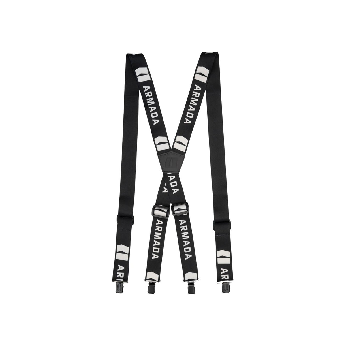 Armada Stage Suspenders - zwarte ski bretels met verstelbare clip sluiting en Armada logo
