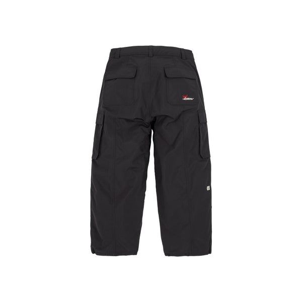 Zwarte cargo broek met grote zakken en Dickies logo, werkkleding voor heren