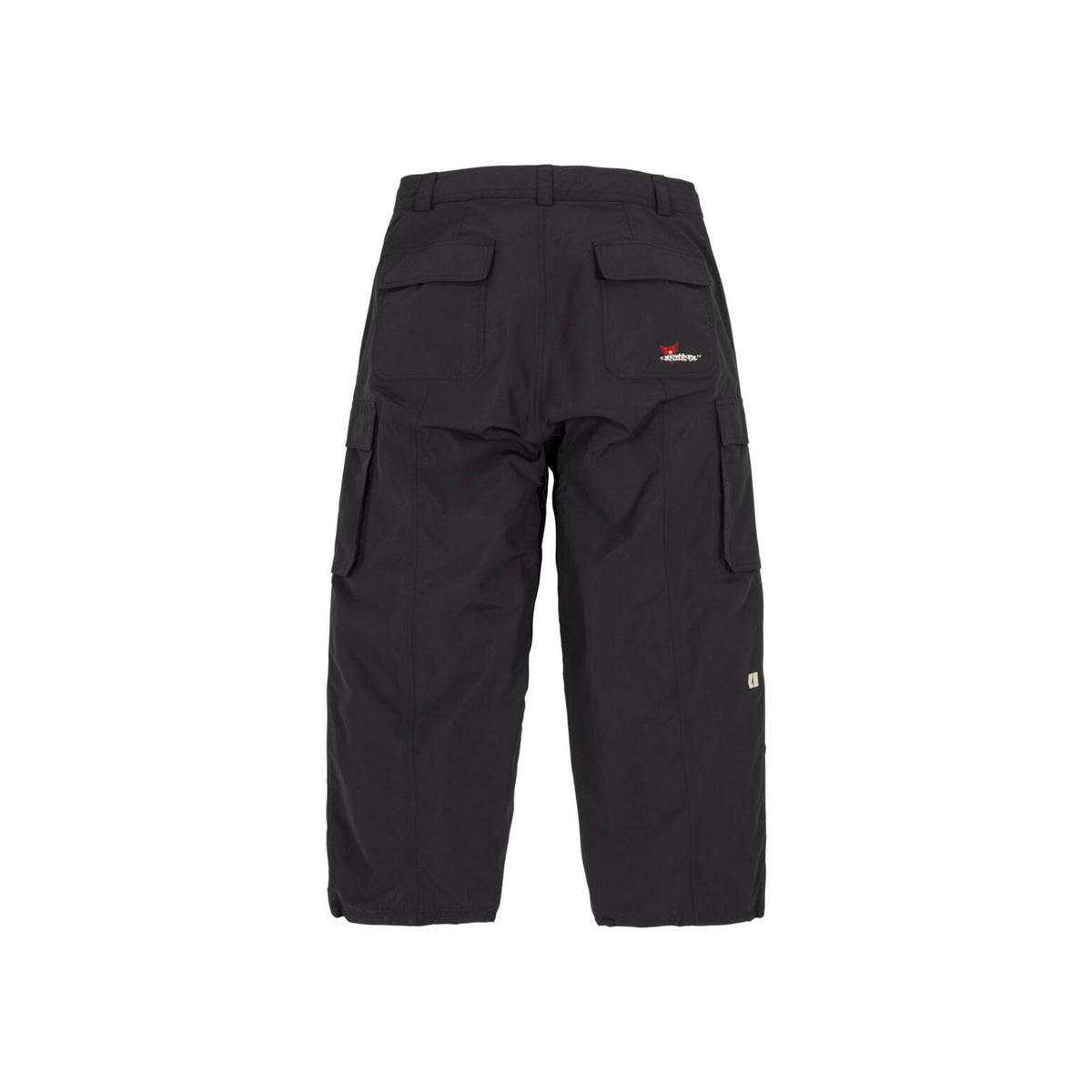 Zwarte cargo broek met grote zakken en Dickies logo, werkkleding voor heren