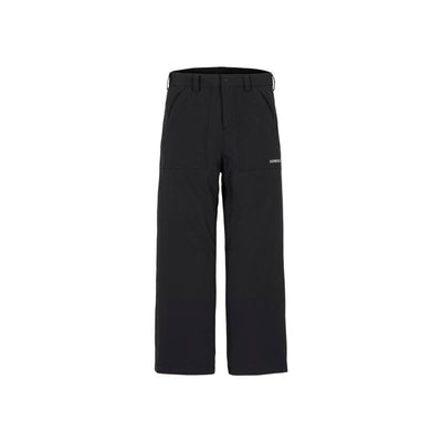 Zwarte palazzo broek met wijde pijpen en elastische taille, comfortable losse pasvorm