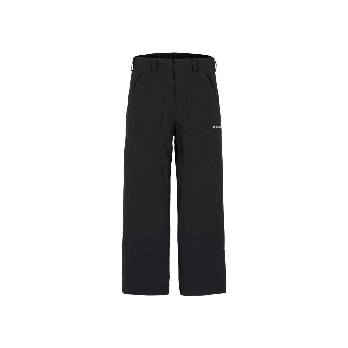 Zwarte palazzo broek met wijde pijpen en elastische taille, comfortable losse pasvorm