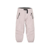 Lichtroze sportieve joggingbroek met zwarte ritsen en elastische taille voor kinderen