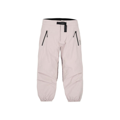 Lichtroze sportieve joggingbroek met zwarte ritsen en elastische taille voor kinderen