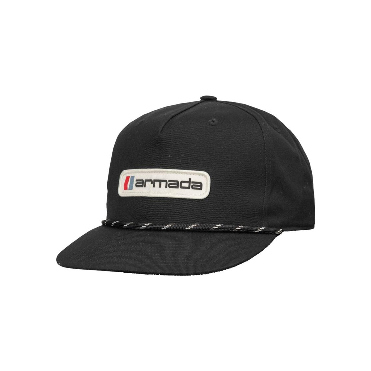 Armada zwarte pet met logo en touw detail op de klep - snapback baseball cap