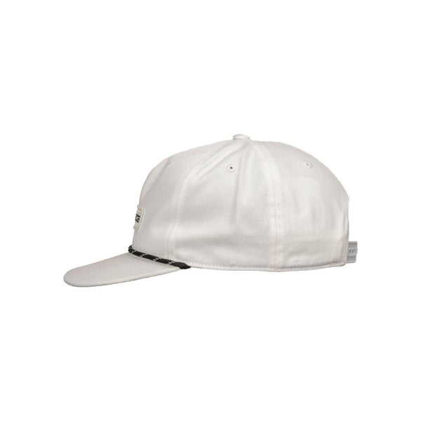 Witte transparante baseballcap met verstelbare sluiting, zijaanzicht