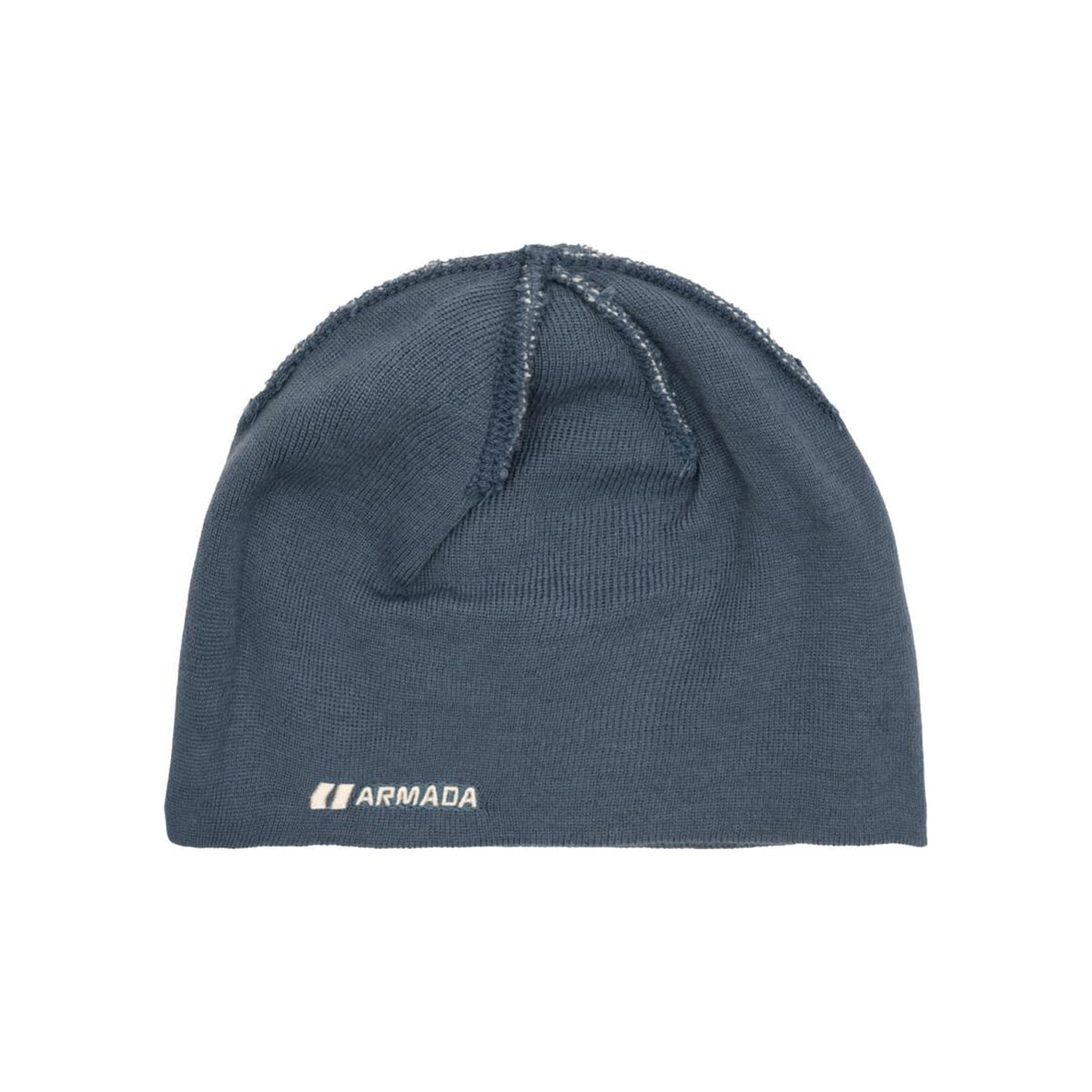 Armada donkerblauwe winter beanie muts met logo voor heren en dames skiën snowboarden