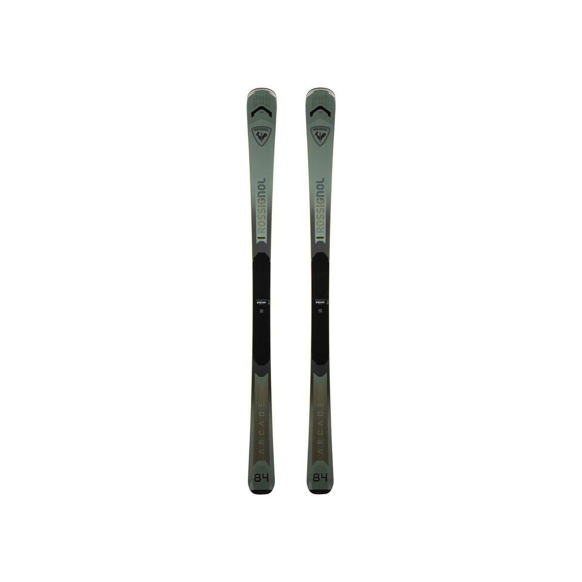 Rossignol Experience 76 all-mountain ski's met binding, groen-zwart design, voor dames en heren