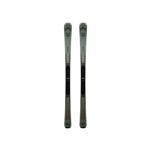Rossignol Experience 76 all-mountain ski's met binding, groen-zwart design, voor dames en heren