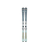 Rossignol dames all-mountain ski's met bindingen, grijs-witte alpine ski's voor beginners tot gevorderden