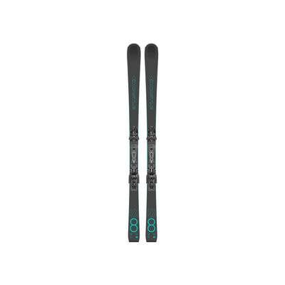 Rossignol Nova 4 dames piste ski's met bindingen - zwart/turquoise all-mountain ski's