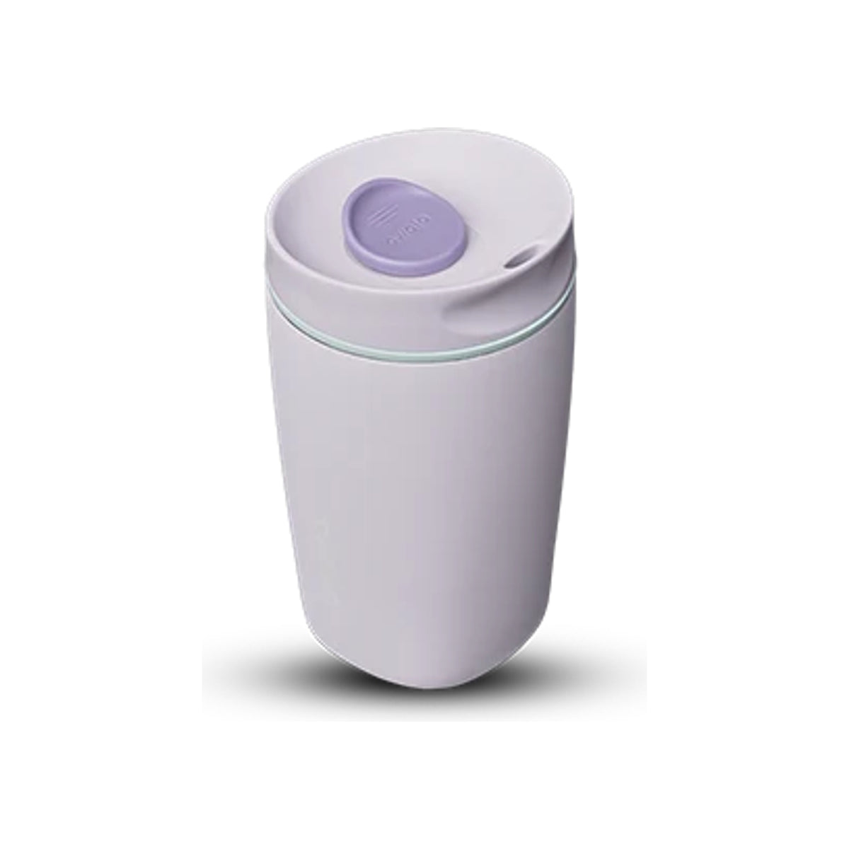 Witte afvalbak met deksel voor badkamer of keuken - compact afvalemmertje met push-to-open systeem