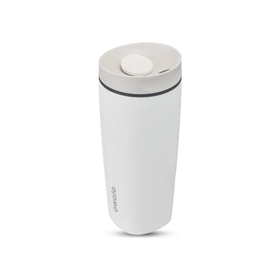 Witte thermosbeker met deksel - RVS isolatiebeker voor koffie en thee - Lekvrije drinkbeker