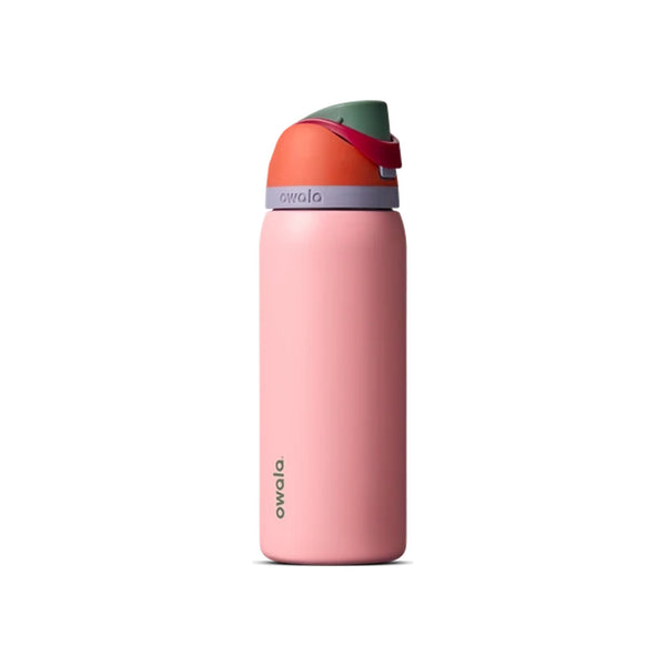 Owala FreeSip roze thermosfles 680ml met flip-top deksel - isolerende drinkfles voor sport en onderweg