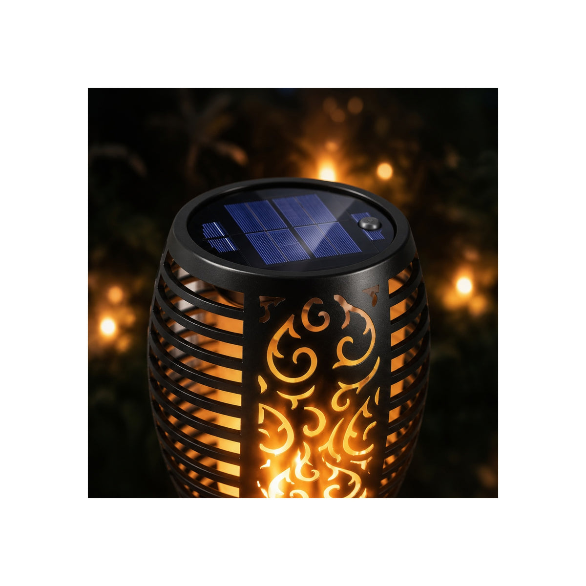 ALPINOX - Solar Flame 80 LEDS Tuinfakkel - Set van 4 - LED Tuinverlichting IP65