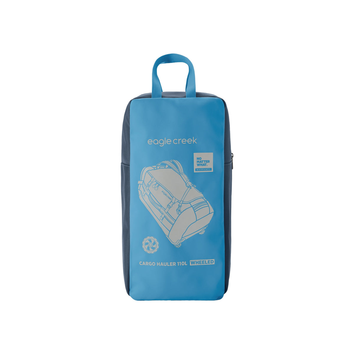Eagle Creek paktas beschermhoes in blauw, opvouwbare reisbag organizer voor bagage bescherming