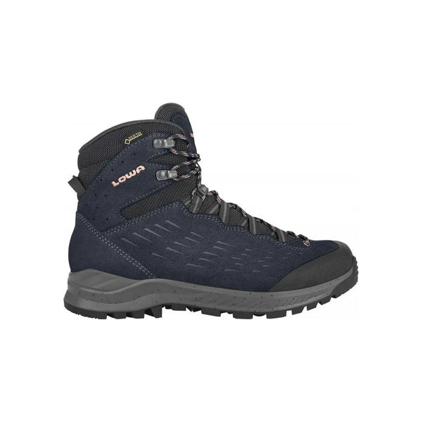 Lowa Explorer GTX Mid donkerblauwe wandelschoenen met Gore-Tex voor dames, hoge enkelsupport
